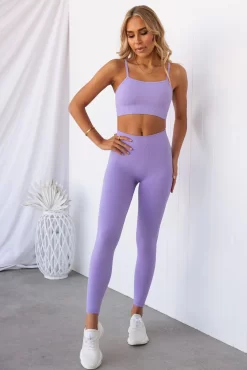 Aim'n Lavande Ribbed Seamless Strap Bra -Sportswear Shop PureDash Ella 568