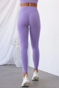 Aim'n Lavande Ribbed Seamless Tights -Sportswear Shop PureDash Ella 596