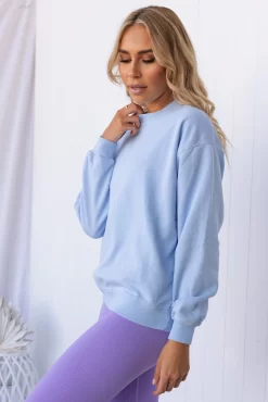 Aim'n Light Blue Washed Sweatshirt -Sportswear Shop PureDash Ella 665