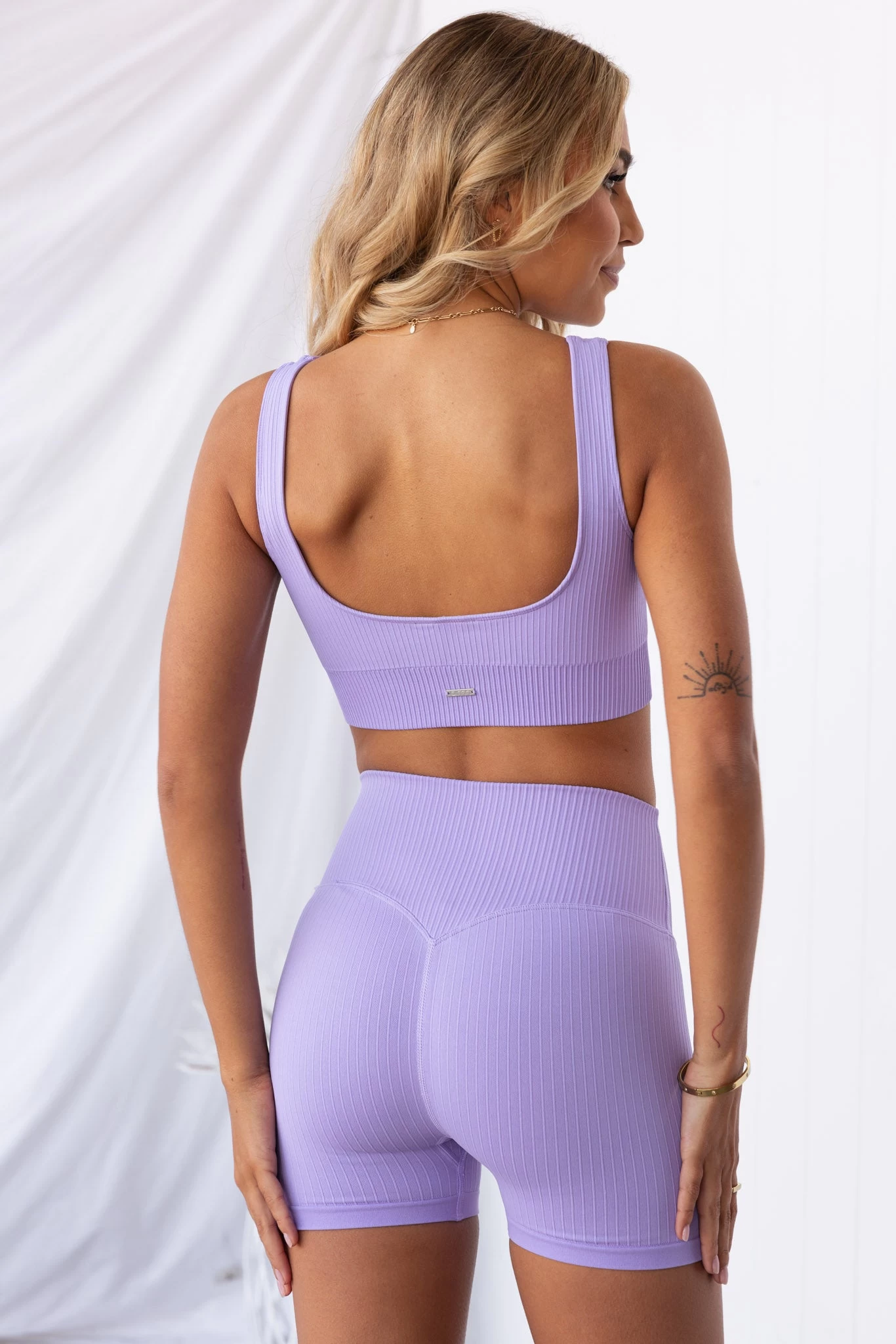 Aim'n Lavande Ribbed Seamless Bra 4 Aim'n Lavande Ribbed Seamless Bra - Image 4