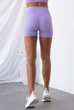 Aim'n Lavande Ribbed Seamless Midi Biker Shorts 22 Aim'n Lavande Ribbed Seamless Midi Biker Shorts -Sportswear Shop PureDash Ella 699