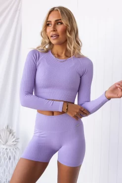 Aim'n Lavande Ribbed Seamless Midi Biker Shorts 15 Aim'n Lavande Ribbed Seamless Midi Biker Shorts -Sportswear Shop PureDash Ella 747 10361cb1 0d66 461a bc3c 8e49920e1b5a