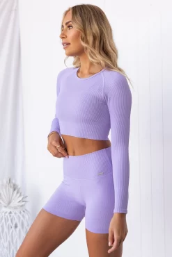 Aim'n Lavande Ribbed Seamless Midi Biker Shorts 24 Aim'n Lavande Ribbed Seamless Midi Biker Shorts -Sportswear Shop PureDash Ella 751 0466f1da 5c9b 4ec5 8b62 72dedb879014