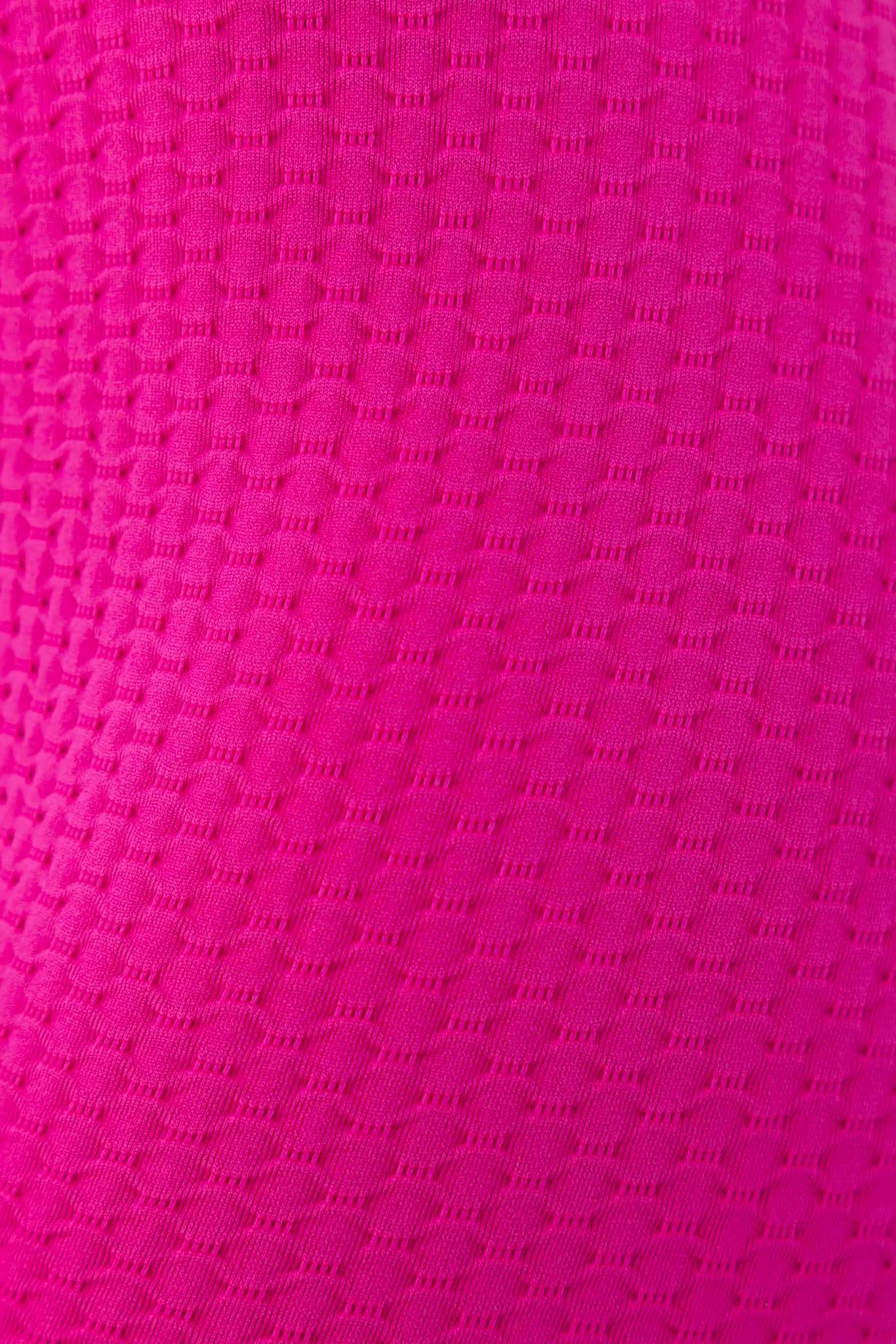 Honeycomb Scrunch Seamless Leggings - Hot Pink 13 Honeycomb Scrunch Seamless Leggings - Hot Pink - Image 13