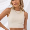 KG Luxe Crop Top - Cream