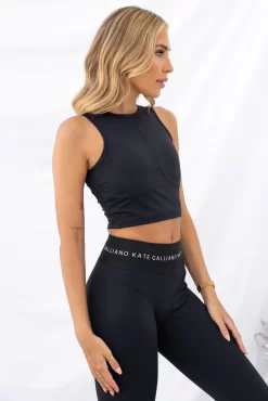 KG Luxe Crop Top - Black -Sportswear Shop PureDash03 01 2023 504