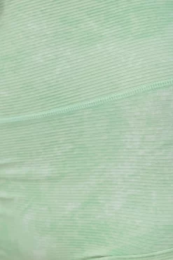 Drawstring Ribbed Shorts - Pistachio -Sportswear Shop PureDash03 01 2023 739