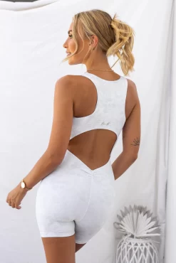 Knot Me Ribbed Jumpsuit - Coconut -Sportswear Shop PureDash03 01 2023 831