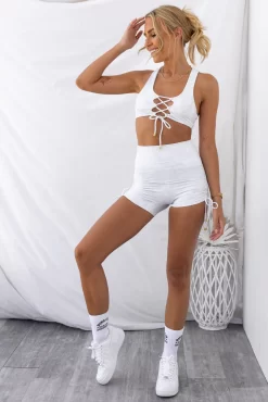 Peekaboo Ribbed Bra - Coconut 17 Peekaboo Ribbed Bra - Coconut -Sportswear Shop PureDash03 01 2023 867