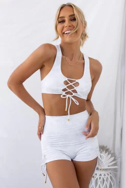 Peekaboo Ribbed Bra - Coconut 18 Peekaboo Ribbed Bra - Coconut -Sportswear Shop PureDash03 01 2023 872