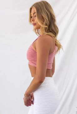 Reversible Sports Crop - Pink Zebra -Sportswear Shop PureDash03 11 2022 1038