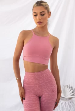 Reversible Sports Crop - Pink Zebra -Sportswear Shop PureDash03 11 2022 1047