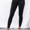 High Waist Leggings - Black Zebra
