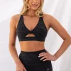 Twist Sports Bra - Black Zebra