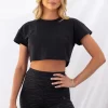 Energy Cropped Tee - Black