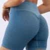 Honeycomb Scrunch Seamless Shorts - Steel Blue