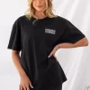 Level Up Oversized Tee - Black/White
