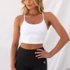 Embody Crop Tank - White