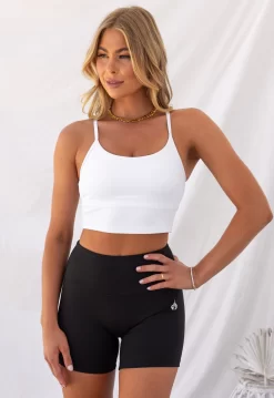 Embody Crop Tank - White