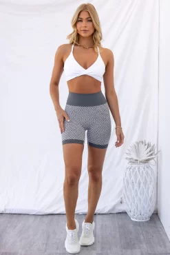 Honeycomb Scrunch Seamless Shorts - Grey Marl -Sportswear Shop PureDash03 11 2022 144