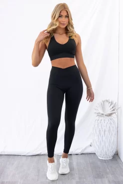 Cross Over Leggings - Black -Sportswear Shop PureDash03 11 2022 169
