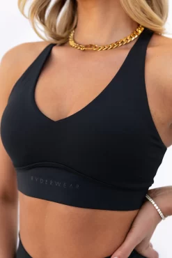 Cross Over Sports Bra - Black -Sportswear Shop PureDash03 11 2022 185