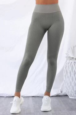 Honeycomb Scrunch Seamless Leggings - Khaki 10 Honeycomb Scrunch Seamless Leggings - Khaki -Sportswear Shop PureDash03 11 2022 55