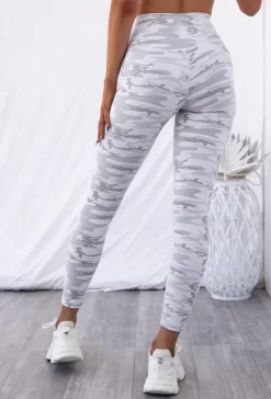 Full Length Leggings - Grey Camo