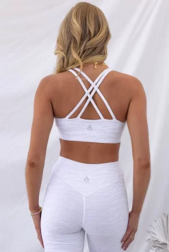 Twist Sports Bra - White Zebra