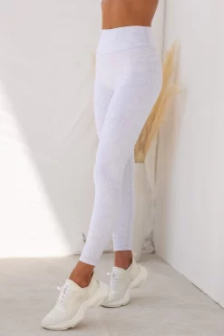 Zero Rise Everyday Ankle Length Leggings - White Grey Marl -Sportswear Shop Taylah26 09 2022 1018