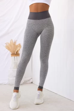 Honeycomb Scrunch Seamless Leggings - Grey Marl -Sportswear Shop Taylah26 09 2022 298