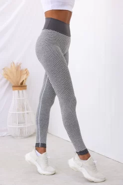Honeycomb Scrunch Seamless Leggings - Grey Marl -Sportswear Shop Taylah26 09 2022 307