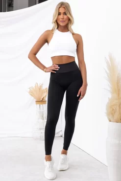 Honeycomb Scrunch Seamless Leggings - Black -Sportswear Shop Taylah26 09 2022 316