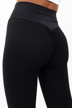 Honeycomb Scrunch Seamless Leggings - Black -Sportswear Shop Taylah26 09 2022 330