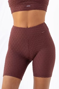 Optic Scrunch Bum Shorts - Chocolate -Sportswear Shop Taylah26 09 2022 48
