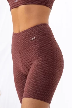 Optic Scrunch Bum Shorts - Chocolate -Sportswear Shop Taylah26 09 2022 49