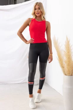 Harmony Rib Tank - Flame Red -Sportswear Shop Taylah26 09 2022 830