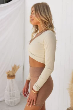 Align Cropped Rib Top - Cream 12 Align Cropped Rib Top - Cream -Sportswear Shop Taylah26 09 2022 961