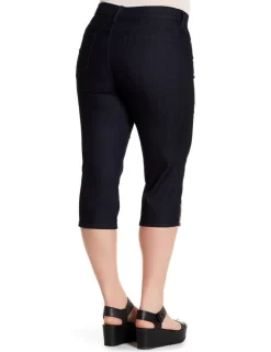 NYDJ - Ariel Crop In Dark Wash With Zip Closure ( Plus ) *W10Z1506