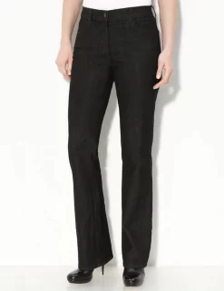 NYDJ - Barbara Bootcut Jeans In Black Wash With Embroidered Pockets *28232T2016