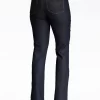 NYDJ - Barbara Bootcut Jeans In Dark Wash With Embellished Pockets *J84232P37