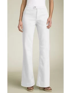 NYDJ - Bootcut White Trousers ( Petite) *P1544 -Sportswear Shop nydj bootcut trousers in white 1544 2
