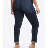 NYDJ - Curves 360 Slim Straight Leg With Roll Hem In Tempest *CFSD2366