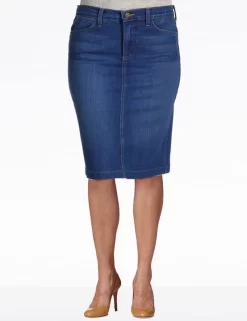 NYDJ - Emma Denim Pencil Skirt In Casablanca Wash *25061CS -Sportswear Shop nydj emma denim pencil skirt in casablanca wash 25061cs 2