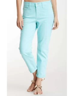 NYDJ - Kendall Roll Cuff Ankle Pants In White Or Chevy Blue *77637DT