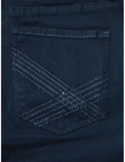 NYDJ - Marilyn Straight Leg In Black With Embellished Pockets *40227DT3239