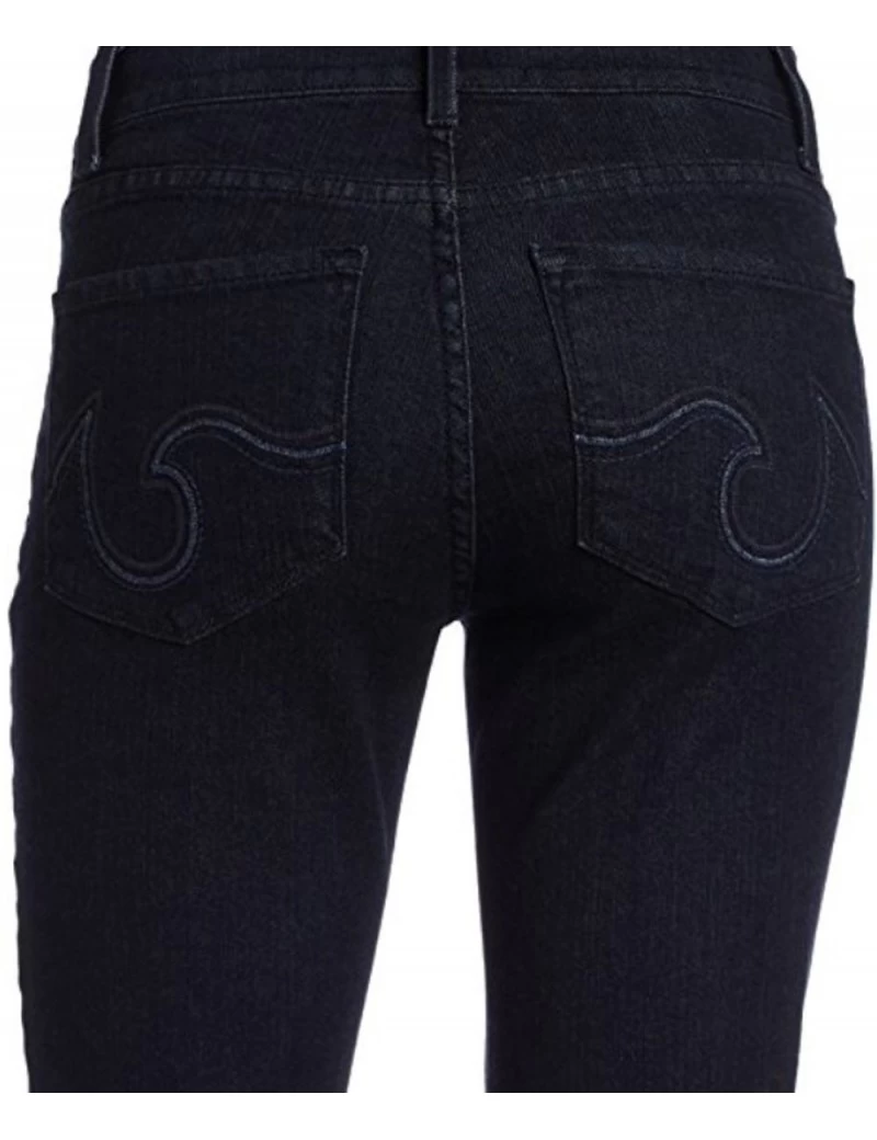 NYDJ - Marilyn Straight Leg In Blue Black With Embroidery ( Petites ) *P70227T733 1 NYDJ - Marilyn Straight Leg In Blue Black With Embroidery ( Petites ) *P70227T733