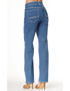 NYDJ - Marilyn Jeans In Maryland Wash With Embellishments