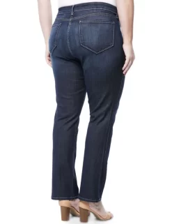 NYDJ - Marilyn Straight Leg Jeans In Hollywood Wash ( Plus ) *W10Z1077