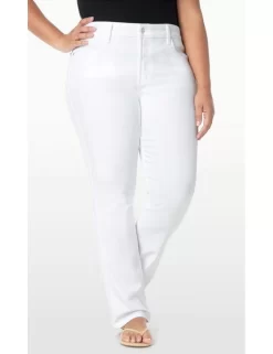 NYDJ - Marilyn Straight Leg Jeans In White ( Plus) *WFOZ2013